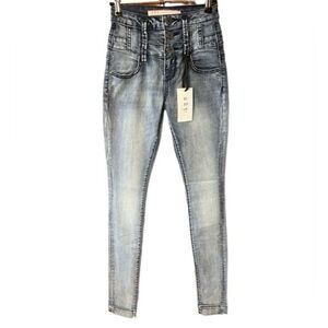 S & P Standards & Practices High Waisted Skinny‎ Jeans In Fabian Wash NWT